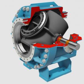 Válvulas esféricas de turbina tipo SPV-2P-M